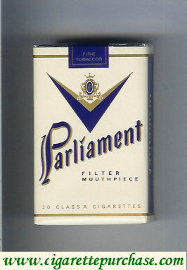Parliament Filter Mouthpiece white cigarettes soft box